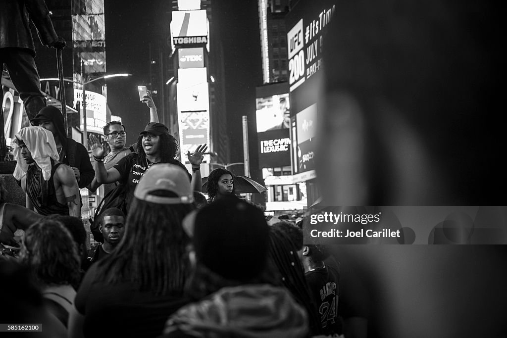 Black Lives Matter protest in Times Square New York City