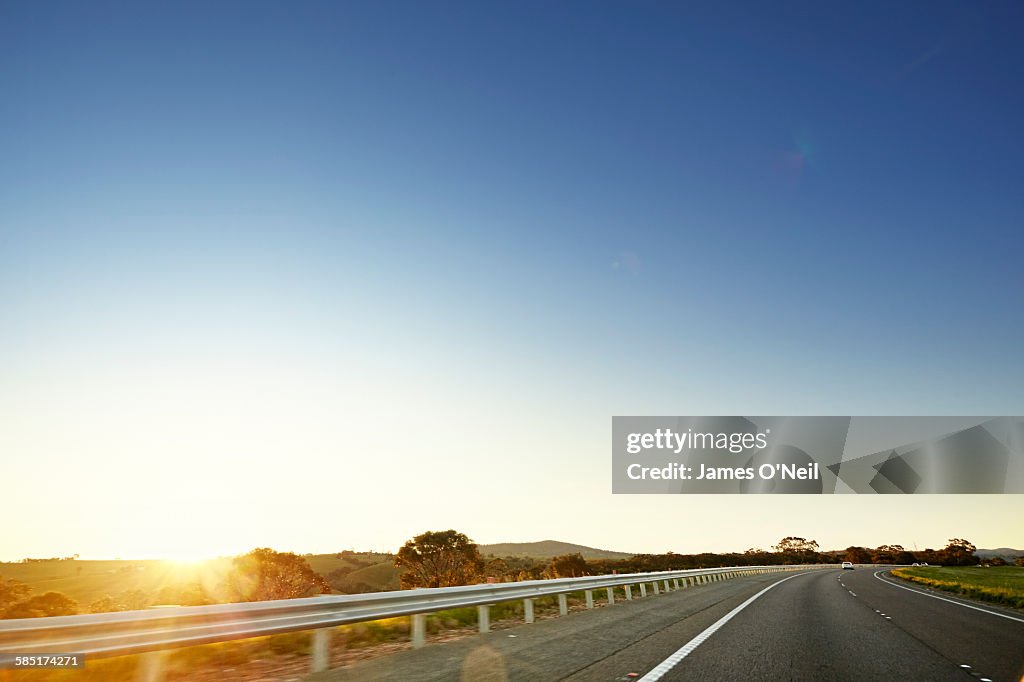 Open road in Australia