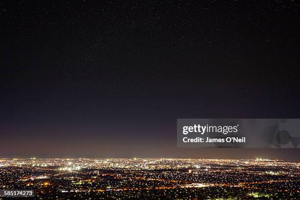 adelaide at night - cityscape stock-fotos und bilder