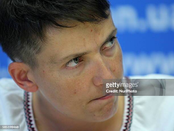Ukrainian pilot and MP Nadiya Savchenko hunger strike in protest against the inaction of the Ukrainian authorities in the issue of liberation of...