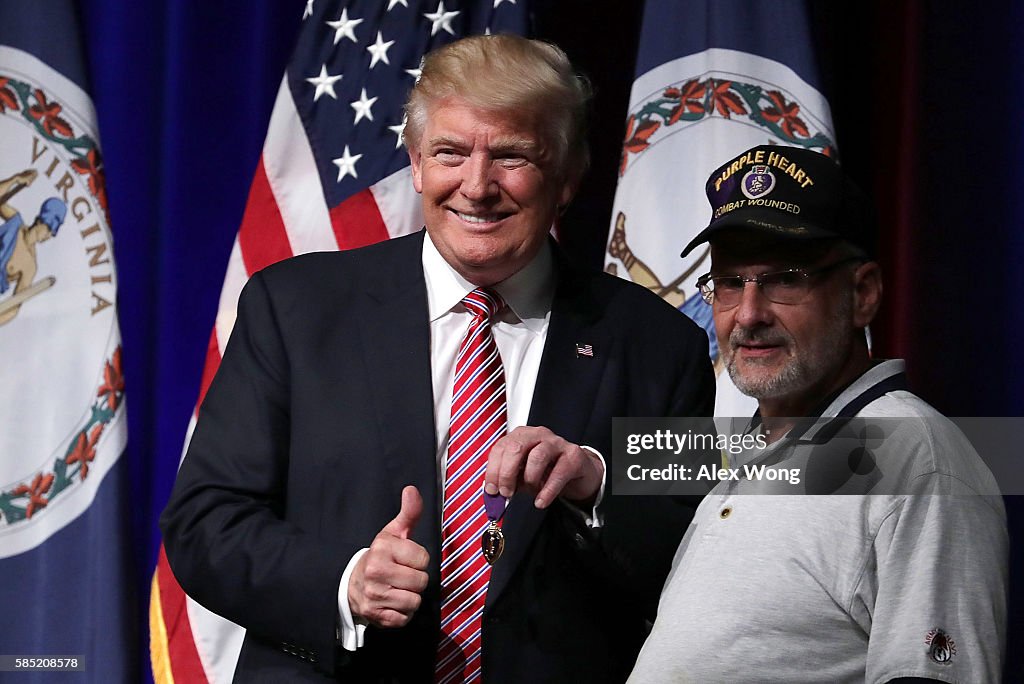 Republican Presidential Candidate Donald Holds Rally In Ashburn, Virginia