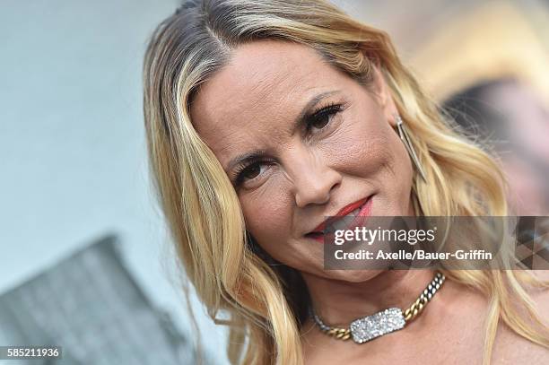 Actress Maria Bello arrives at the premiere of New Line Cinema's 'Lights Out' at TCL Chinese Theatre on July 19, 2016 in Hollywood, California.