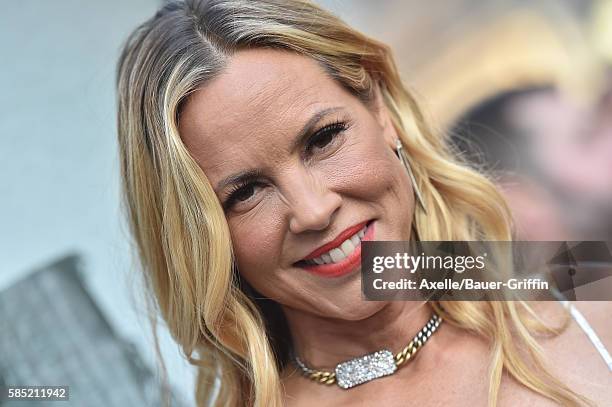 Actress Maria Bello arrives at the premiere of New Line Cinema's 'Lights Out' at TCL Chinese Theatre on July 19, 2016 in Hollywood, California.