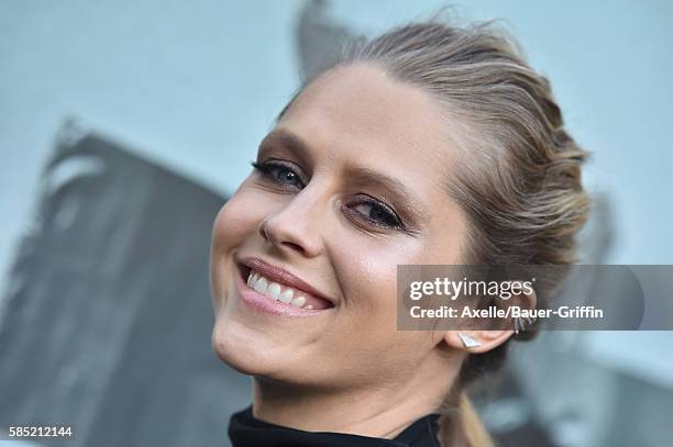 Actress Teresa Palmer arrives at the premiere of New Line Cinema's 'Lights Out' at TCL Chinese Theatre on July 19, 2016 in Hollywood, California.