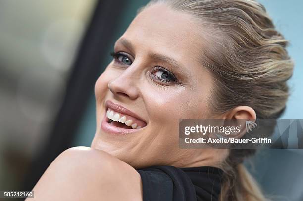 Actress Teresa Palmer arrives at the premiere of New Line Cinema's 'Lights Out' at TCL Chinese Theatre on July 19, 2016 in Hollywood, California.