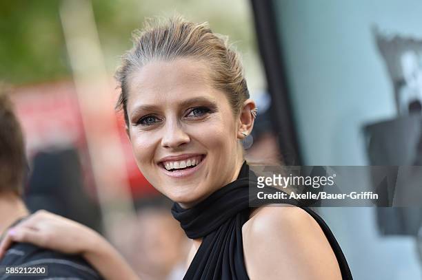 Actress Teresa Palmer arrives at the premiere of New Line Cinema's 'Lights Out' at TCL Chinese Theatre on July 19, 2016 in Hollywood, California.