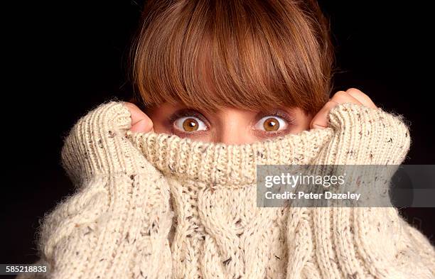 woman with bipolar - fobia imagens e fotografias de stock
