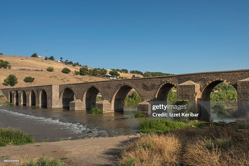 Tigris bridge also known as ten arches bridge