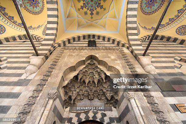 behrampasha mosque interior in diyarbakir, turkey - diyarbakir stock-fotos und bilder