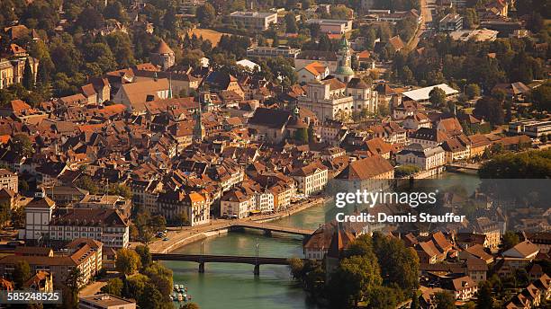 solothurn old town - solothurn stockfoto's en -beelden