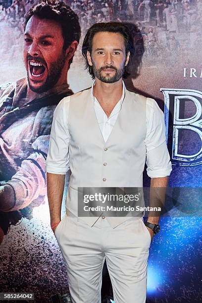 Rodrigo Santoro attends the Photocall and Press Conference for the Brazil Premiere of the Paramount Pictures title "Ben-Hur," on August 2, 2016 at...