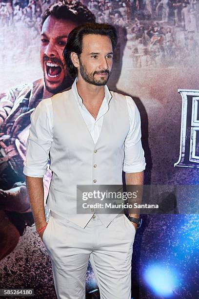 Rodrigo Santoro attends the Photocall and Press Conference for the Brazil Premiere of the Paramount Pictures title "Ben-Hur," on August 2, 2016 at...