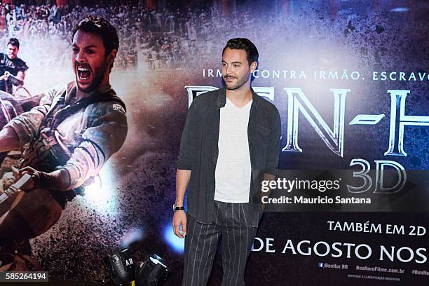 Jack Huston attends the Photocall and Press Conference for the Brazil Premiere of the Paramount Pictures title "Ben-Hur," on August 2, 2016 at Hotel...