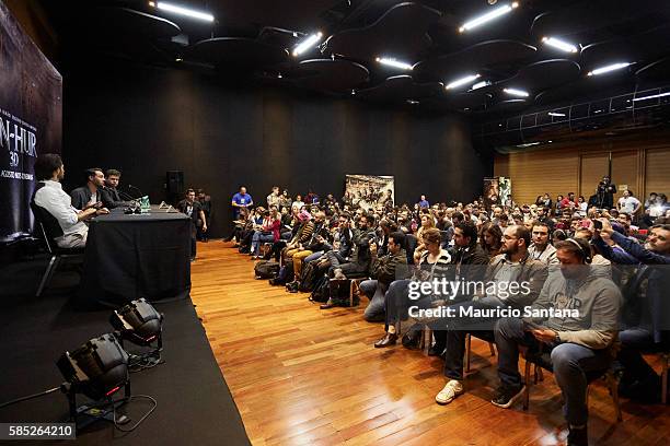 Atmosphere at the Photocall and Press Conference for the Brazil Premiere of the Paramount Pictures title "Ben-Hur," on August 2, 2016 at Hotel Unique...