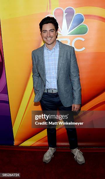 Actor Ben Feldman attends the NBCUniversal press day during the 2016 Summer TCA Tour at The Beverly Hilton Hotel on August 2, 2016 in Beverly Hills,...