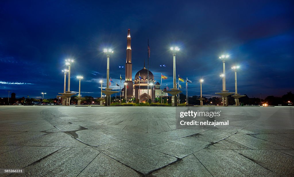 Majestic Mosque during blue hour