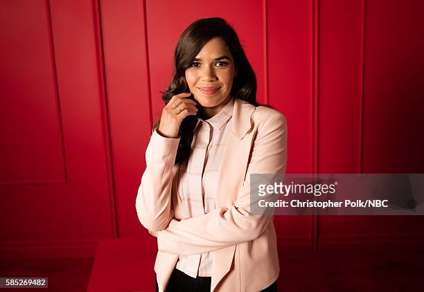 NBCUniversal Press Tour Portraits, AUGUST 02, 2016: Actress America Ferrera of "Superstore" poses for a portrait in the the NBCUniversal Press Tour...