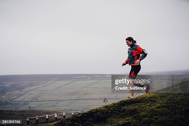 running downhill - northern european descent stockfoto's en -beelden