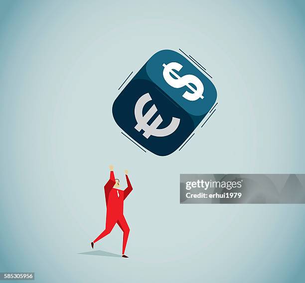 throwing dice - trey e stock illustrations