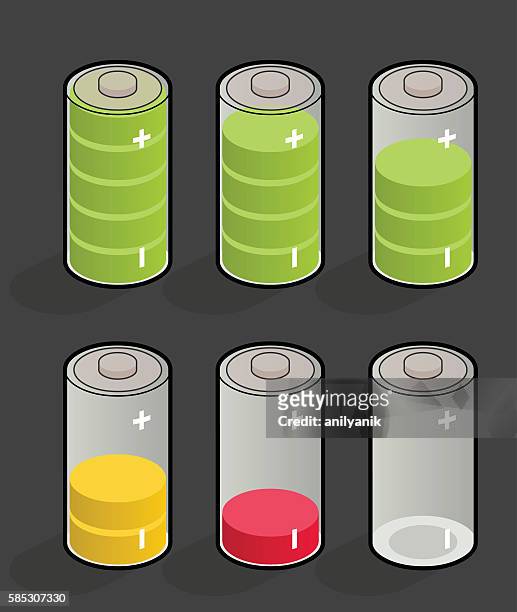 discharging batteries - anilyanik stock illustrations