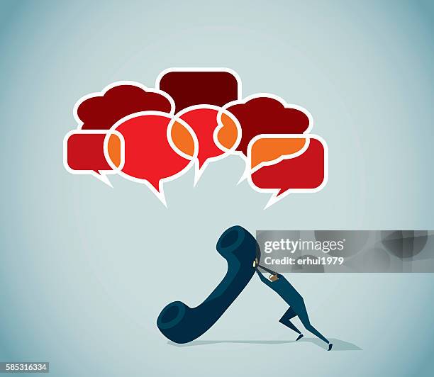 conference call - call volume stock illustrations