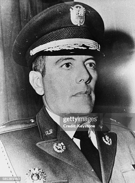 Portrait of General Omar Torrijos, President of Panama, February 13th 1974.