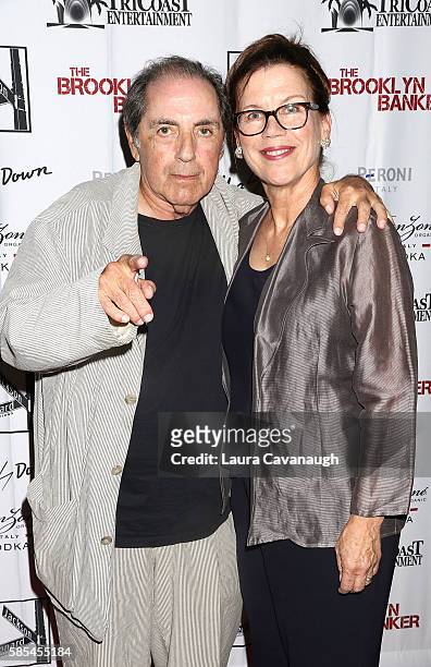 David Proval and guest attend "The Brooklyn Banker" New York Premiere at SVA Theatre on August 2, 2016 in New York City.