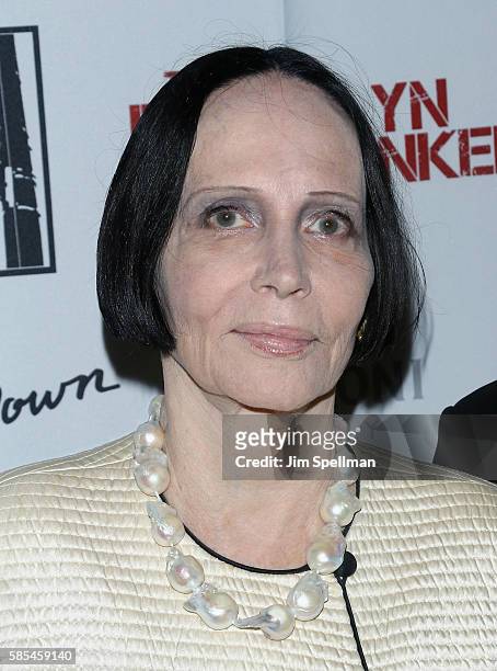 Writer/designer Mary McFadden attends the "The Brooklyn Banker" New York premiere at SVA Theatre on August 2, 2016 in New York City.