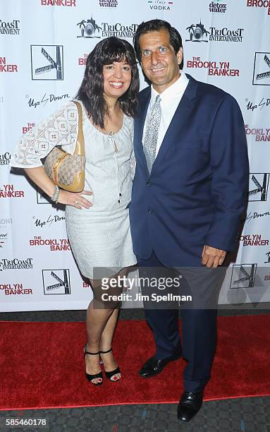 Ray Longo and guest attend the "The Brooklyn Banker" New York premiere at SVA Theatre on August 2, 2016 in New York City.
