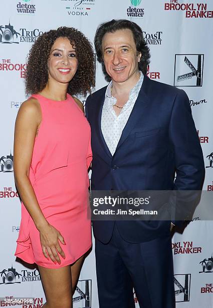 Actress Yvonne Maria Schafer and actor/director Federico Castelluccio attend the "The Brooklyn Banker" New York premiere at SVA Theatre on August 2,...