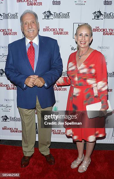 Actor Arthur J. Nascarella and guest attend the "The Brooklyn Banker" New York premiere at SVA Theatre on August 2, 2016 in New York City.