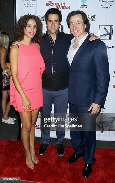 Actress Yvonne Maria Schafer, actor Troy Garity and actor/director Federico Castelluccio attend the "The Brooklyn Banker" New York premiere at SVA...