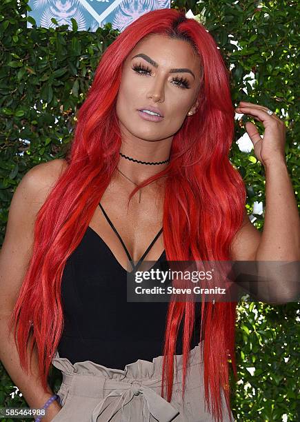 Natalie Eva Marie arrives at the Teen Choice Awards 2016 at The Forum on July 31, 2016 in Inglewood, California.