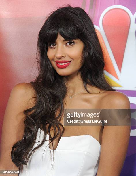 Jameela Jamil arrives at the 2016 Summer TCA Tour - NBCUniversal Press Tour Day 1 at The Beverly Hilton Hotel on August 2, 2016 in Beverly Hills,...