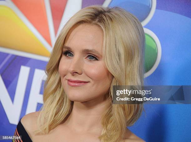 Actress Kristen Bell arrives at the 2016 Summer TCA Tour - NBCUniversal Press Tour Day 1 at The Beverly Hilton Hotel on August 2, 2016 in Beverly...