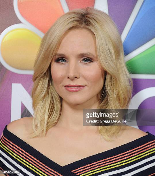 Actress Kristen Bell arrives at the 2016 Summer TCA Tour - NBCUniversal Press Tour Day 1 at The Beverly Hilton Hotel on August 2, 2016 in Beverly...