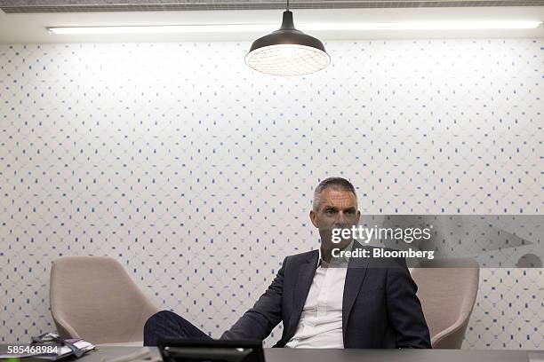 Tim Davie, chief executive officer of BBC Worldwide Ltd., speaks during an interview in London, U.K., on Thursday, July 21, 2016. Last year, BBC...