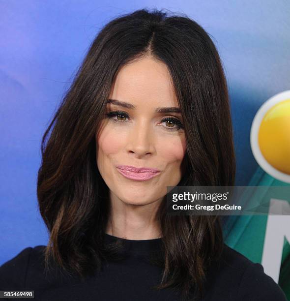 Actress Abigail Spencer arrives at the 2016 Summer TCA Tour - NBCUniversal Press Tour Day 1 at The Beverly Hilton Hotel on August 2, 2016 in Beverly...