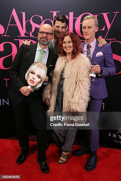 Belinda Nash and friends arrive ahead of the Absolutely Fabulous: The Movie NZ premiere at Sky City on August 3, 2016 in Auckland, New Zealand.