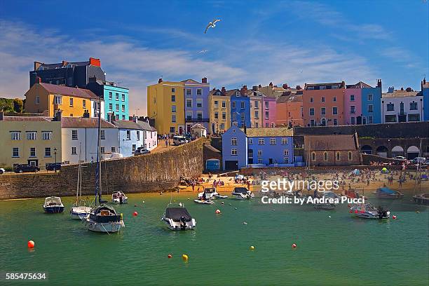 tenby, pembrokeshire, wales, united kingdom - tenby wales stock pictures, royalty-free photos & images