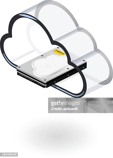 stockillustraties, clipart, cartoons en iconen met cloud computing - anilyanik