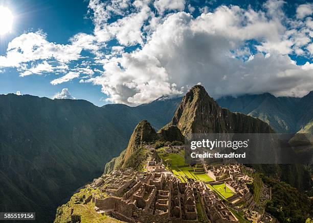 machu picchu in peru - machu pichu stock pictures, royalty-free photos & images