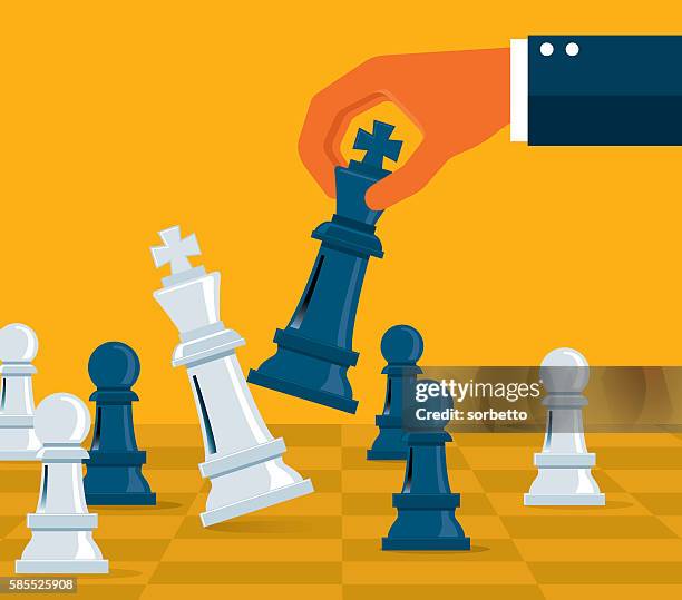 business strategy - business strategy chess stock illustrations