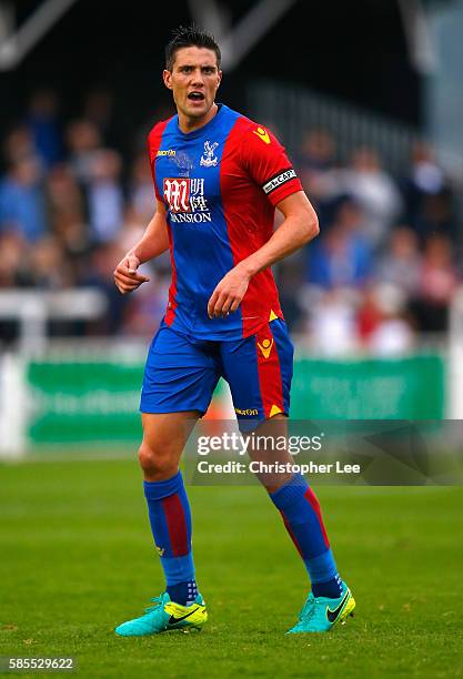 Martin Kelly of Crystal Palace in action during the Pre Season Friendly match between Bromley Town FC and Crystal Palace at Hayes Lane on August 2,...