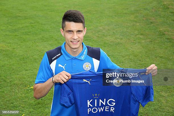 Leicester City unveil new signing Bartosz Kapustka as he flies straight out to Stockholm for the ICC tournament game against Barcelona at East...