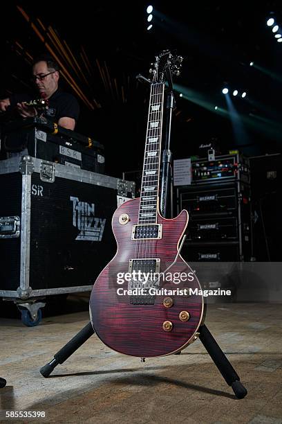 Gibson Les Paul Axcess Standard electric guitar belonging to American musician Scott Gorham, guitarist with hard rock group Black Star Riders,...