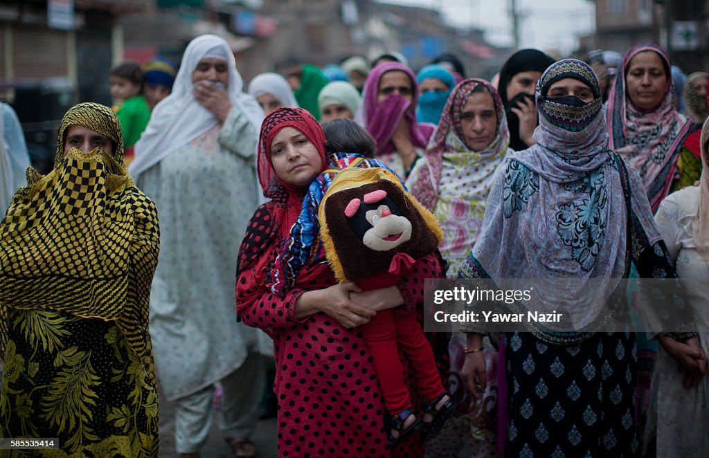 Protests Take Place As Tensions Remain High In Kashmir