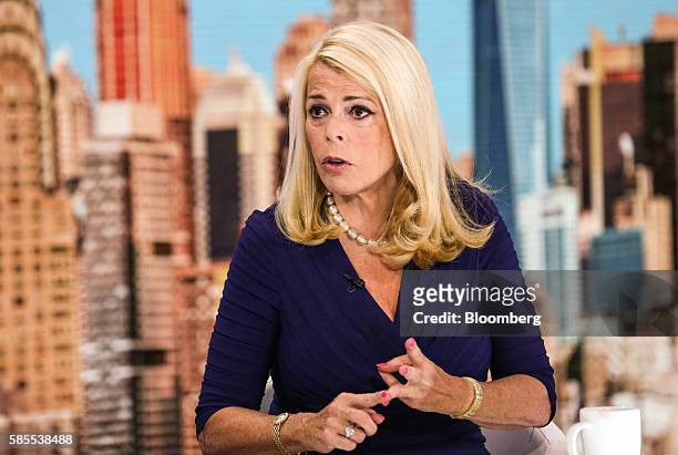 Elizabeth "Betsy" McCaughey, former lieutenant governor of New York, speaks during a Bloomberg Television interview in New York, U.S., on Wednesday,...
