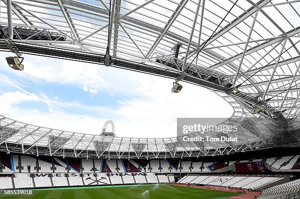 General view the London Stadium, new home to West Ham United FC in Queen Elizabeth Olympic Park on August 3, 2016 in London, England.