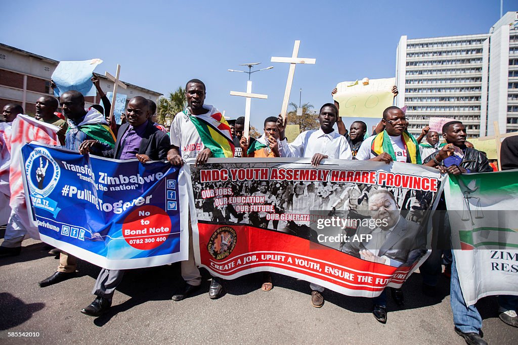 ZIMBABWE-POLITICS-DEMONSTRATION